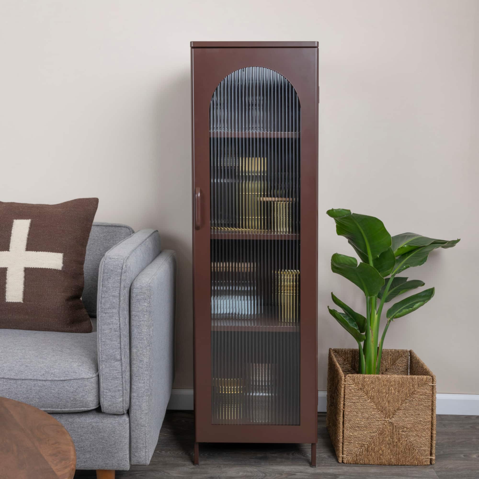Hello Honey® Metal Cabinet with Glass Door